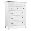 Magnussen Home Heron Cove Chalk White And Dovetail Grey 2 Tone 5-Drawers Chest