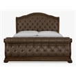 Magnussen Home Durango Willadeene Brown King Upholstered Sleigh Bed