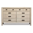Salt Life Home Sunset Cove Sanibel Brown Drawer Dresser With Landscape Mirror