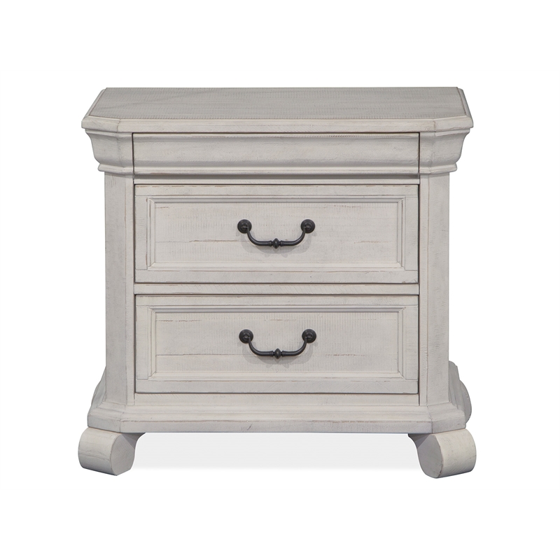 Magnussen Home Bronwyn Alabaster Drawer Nightstand