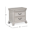 Magnussen Home Bronwyn Alabaster Drawer Nightstand