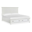 Magnussen Home Charleston White Dove King White Panel Storage Bed