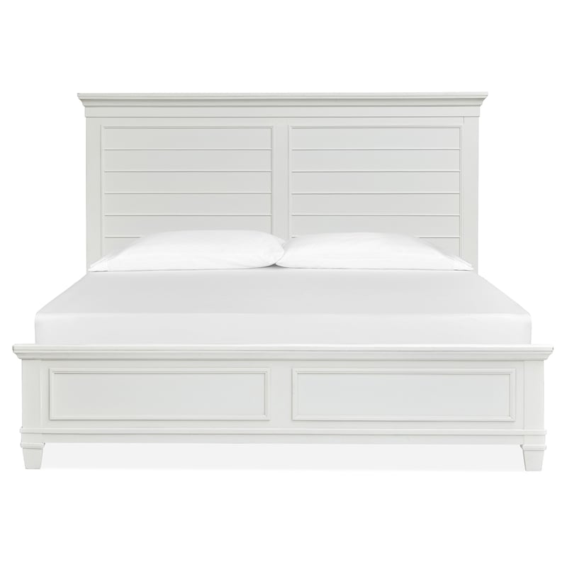 Magnussen Home Charleston White Dove California King White Panel Bed