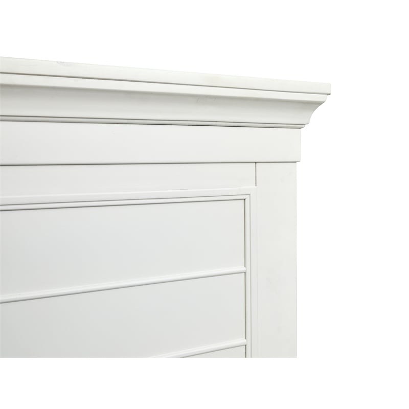 Magnussen Home Charleston White Dove California King White Panel Bed