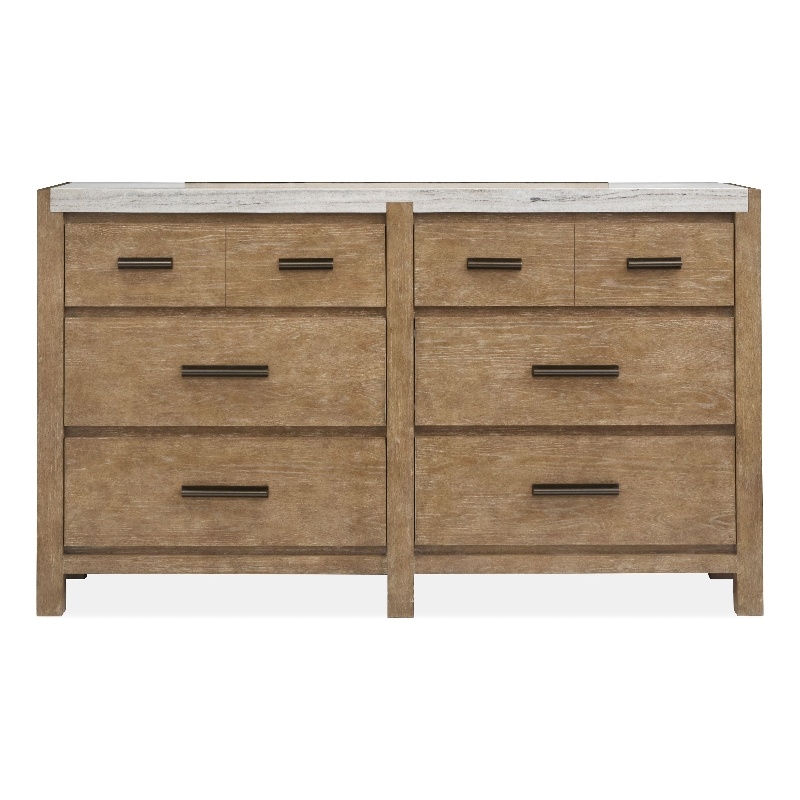 Magnussen Home Plum Creek Sierra Brown 6-Drawers Bedroom Dresser