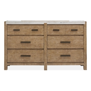 Magnussen Home Plum Creek Sierra Brown 6-Drawers Bedroom Dresser