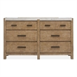 Magnussen Home Plum Creek Sierra Brown 6-Drawers Bedroom Dresser