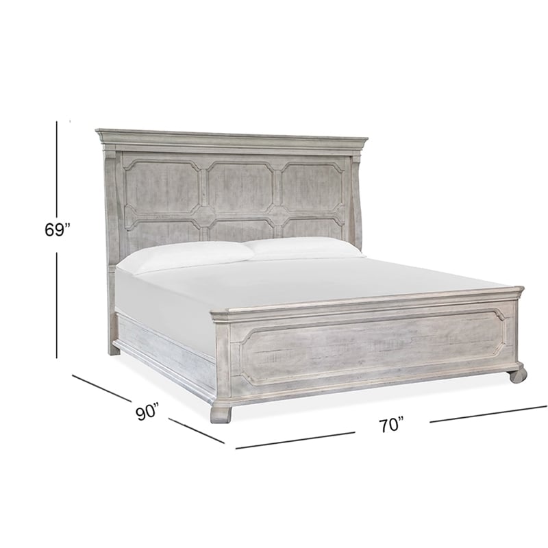 Magnussen Home Bronwyn Alabaster Queen Panel Bed