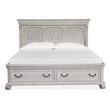 Magnussen Home Bronwyn Alabaster California King Panel Storage Bed