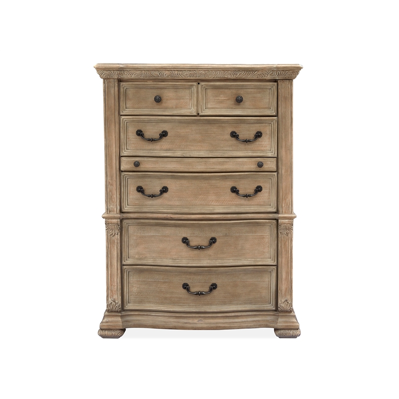 Magnussen Home Marisol Fawn 5-Drawers Bedroom Chest in Fawn Finish