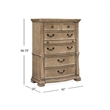 Magnussen Home Marisol Fawn 5-Drawers Bedroom Chest in Fawn Finish