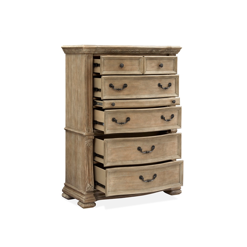 Magnussen Home Marisol Fawn 5-Drawers Bedroom Chest in Fawn Finish
