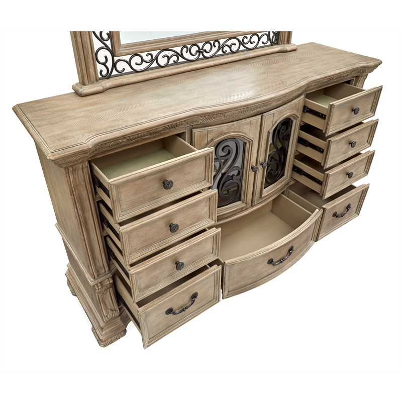 Magnussen Home Marisol Fawn 9-Drawers Dresser in Fawn Finish