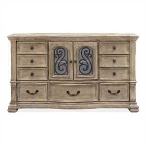 Magnussen Home Marisol Fawn 9-Drawers Dresser in Fawn Finish