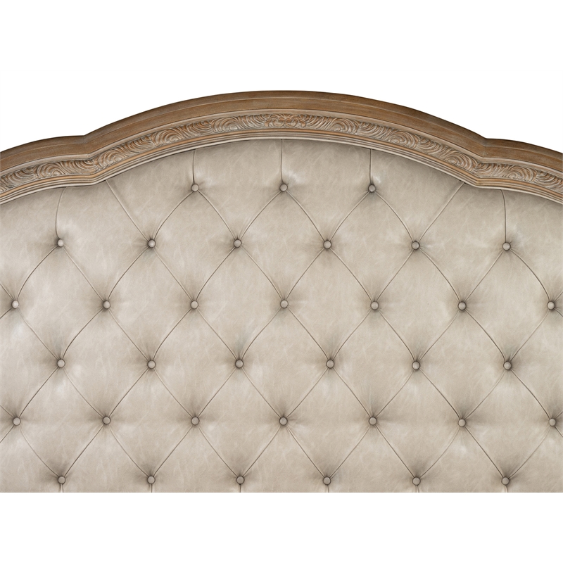 Magnussen Home Marisol Fawn Queen Upholstered Sleigh Bed