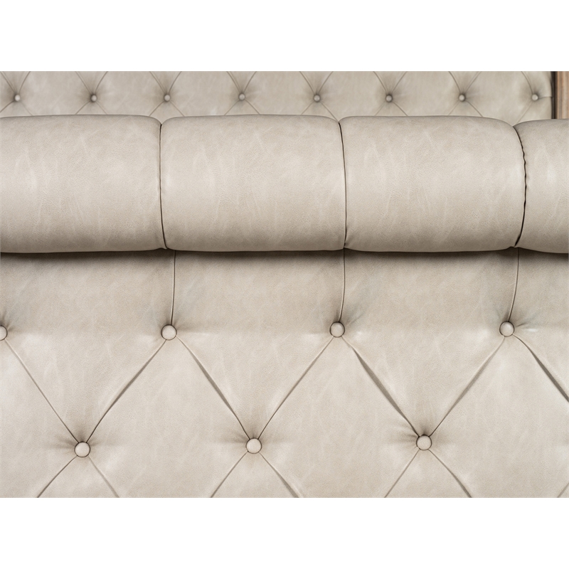 Magnussen Home Marisol Fawn Queen Upholstered Sleigh Bed