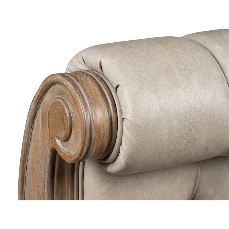 Magnussen Home Marisol Fawn Queen Upholstered Sleigh Bed