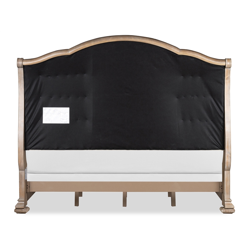 Magnussen Home Marisol Fawn Queen Upholstered Sleigh Storage Bed