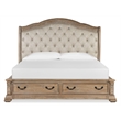 Magnussen Home Marisol Fawn King Upholstered Sleigh Storage Bed