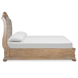 Magnussen Home Marisol Fawn King Upholstered Sleigh Storage Bed