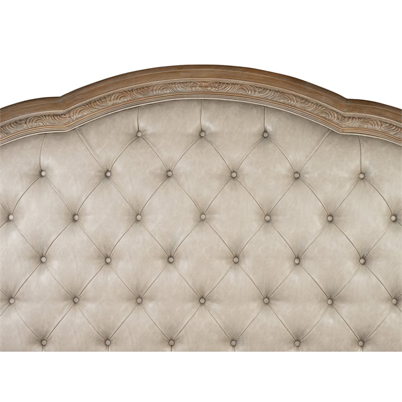 Magnussen Home Marisol Fawn California King Upholstered Sleigh Storage Bed