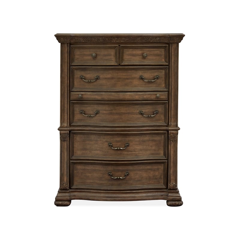 Magnussen Home Durango Willadeene Brown 5-Drawers Bedroom Chest