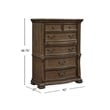 Magnussen Home Durango Willadeene Brown 5-Drawers Bedroom Chest