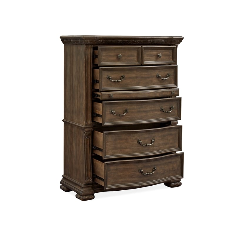 Magnussen Home Durango Willadeene Brown 5-Drawers Bedroom Chest
