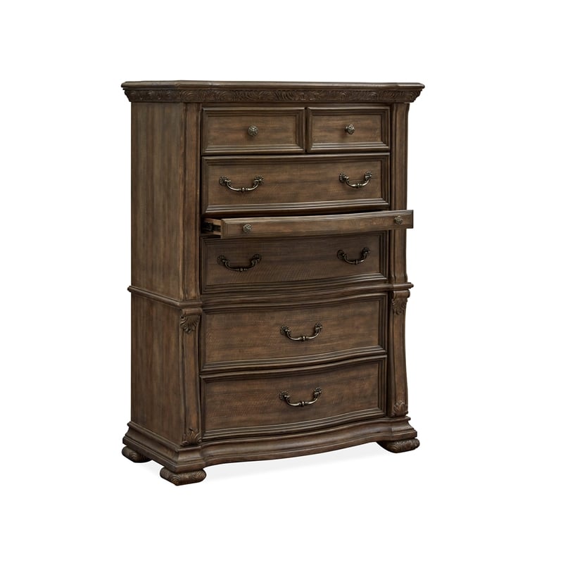 Magnussen Home Durango Willadeene Brown 5-Drawers Bedroom Chest