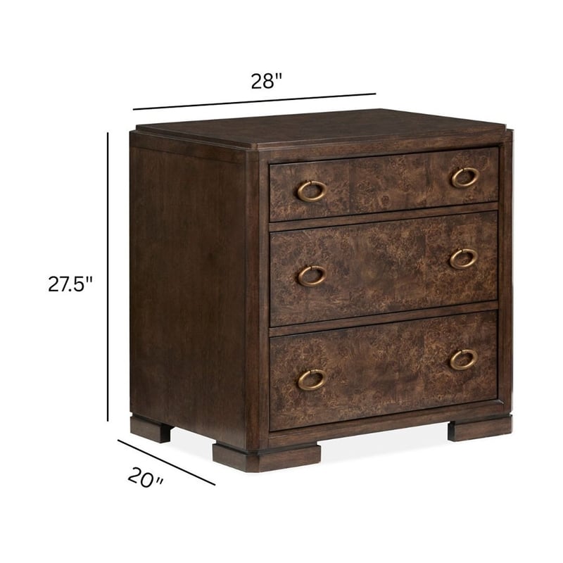 Magnussen Home Rowan Espresso Drawer Nightstand