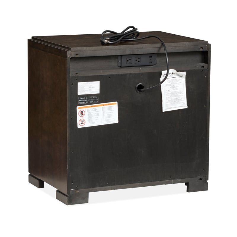 Magnussen Home Rowan Espresso Drawer Nightstand