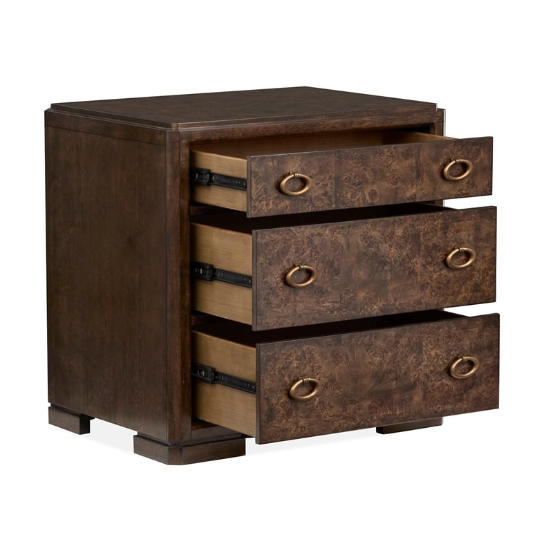 Magnussen Home Rowan Espresso Drawer Nightstand
