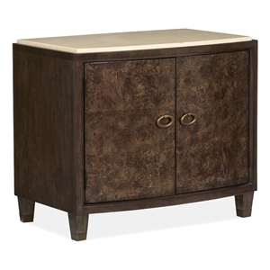 Magnussen Home Rowan Espresso Door Nightstand