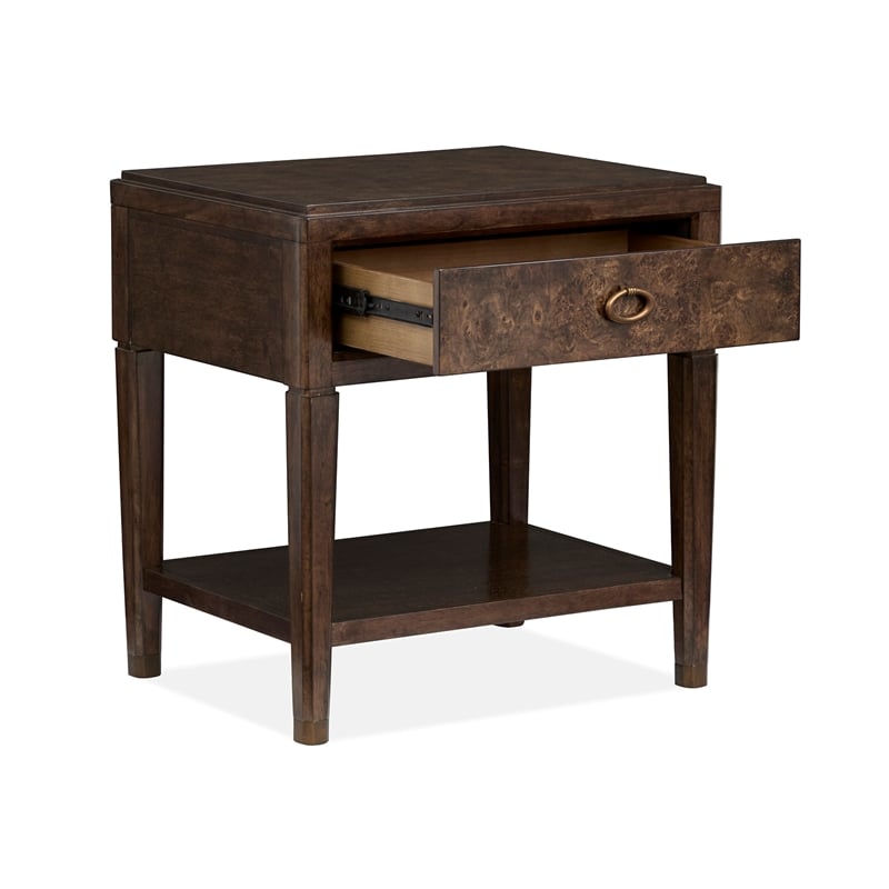 Magnussen Home Rowan Espresso Open Nightstand