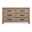 Magnussen Home Claremont Smokey Taupe Dresser With Landscape Mirror