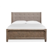 Magnussen Home Claremont Smokey Taupe King Upholstered Panel Bed