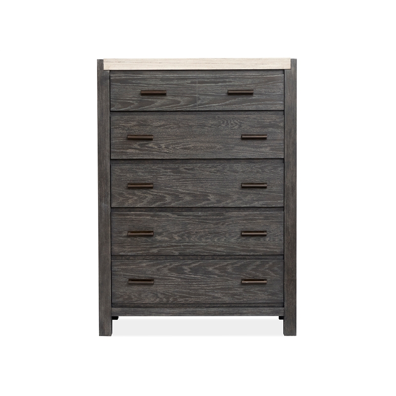 Magnussen Home Plum Creek Ravenwood Black 5-Drawers Bedroom Chest