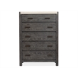 Magnussen Home Plum Creek Ravenwood Black 5-Drawers Bedroom Chest