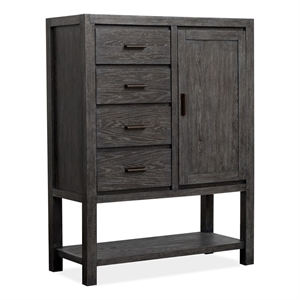 Magnussen Home Plum Creek Ravenwood Black 1-Door Bedroom Chest