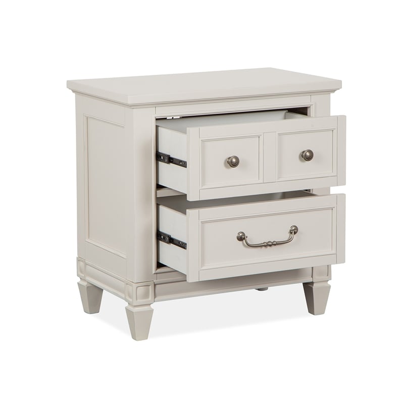 Magnussen Home Willowbrook Egg Shell White Drawer Nightstand
