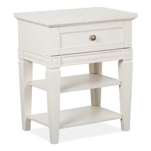 Magnussen Home Willowbrook Egg Shell White Open Nightstand