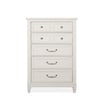 Magnussen Home Willowbrook Egg Shell White 5-Drawers Bedroom Chest