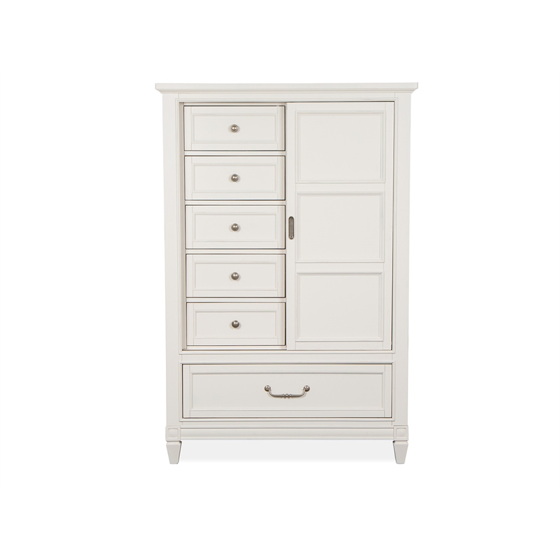 Magnussen Home Willowbrook Egg Shell White Door Bedroom Chest