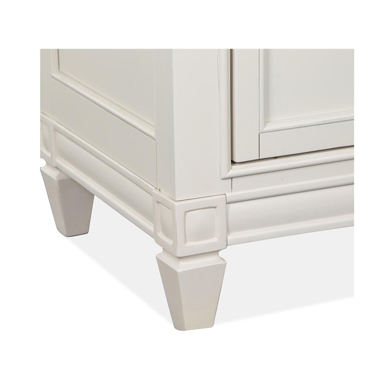 Magnussen Home Willowbrook Egg Shell White Door Bedroom Chest