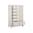 Magnussen Home Willowbrook Egg Shell White Door Bedroom Chest