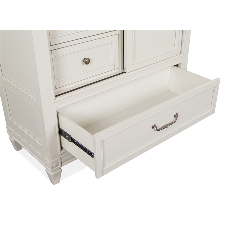 Magnussen Home Willowbrook Egg Shell White Door Bedroom Chest