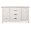 Magnussen Home Willowbrook Egg Shell White 9-Drawers Dresser