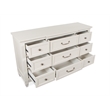 Magnussen Home Willowbrook Egg Shell White Drawer Dresser With Landscape Mirror