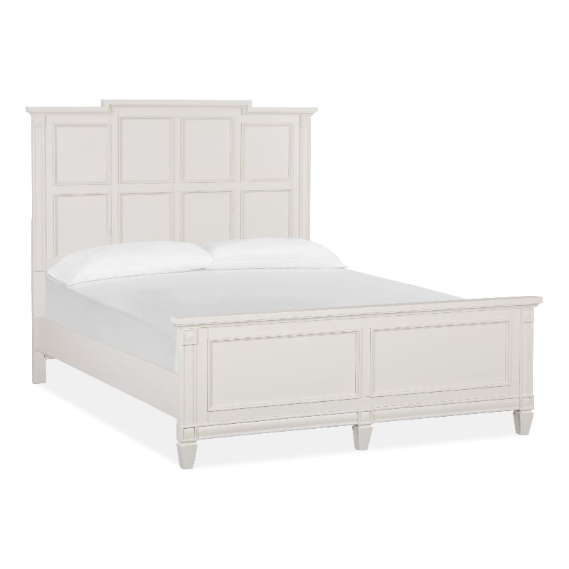 Magnussen Home Willowbrook Egg Shell White Queen Panel Bed