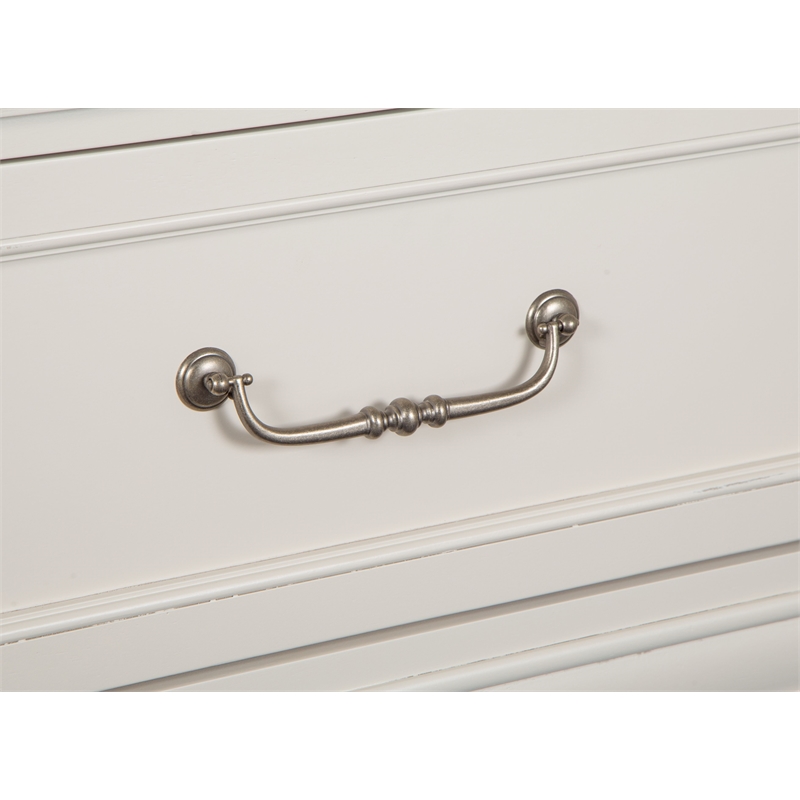 Magnussen Home Willowbrook Egg Shell White Queen Panel Upholstered Storage Bed